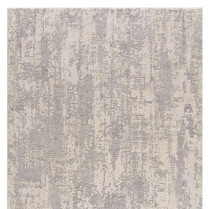 5' X 8' Grey Abstract Area Rug