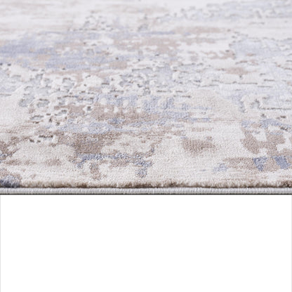 4' X 6' Beige And Ivory Abstract Area Rug