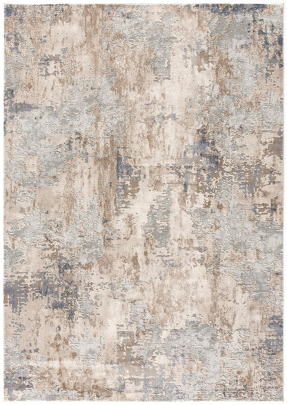 4' X 6' Beige And Ivory Abstract Area Rug