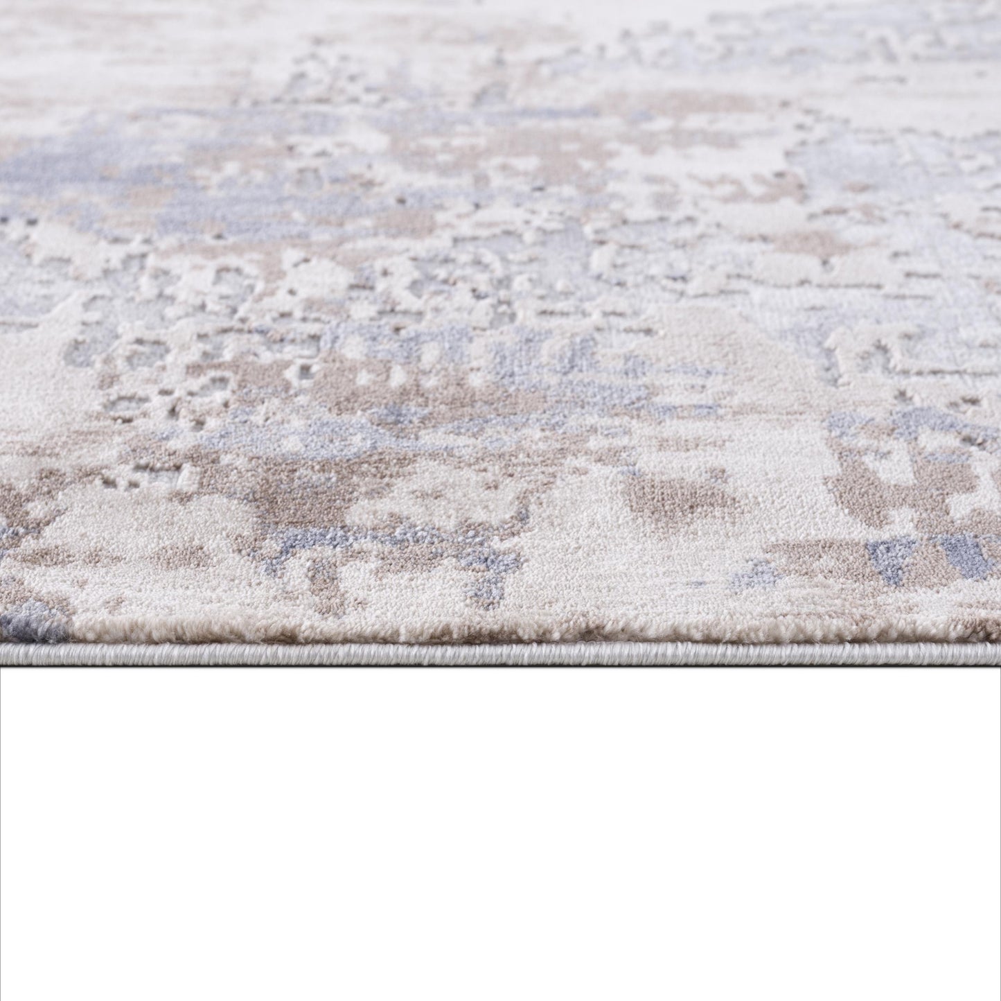4' X 6' Beige And Ivory Abstract Area Rug