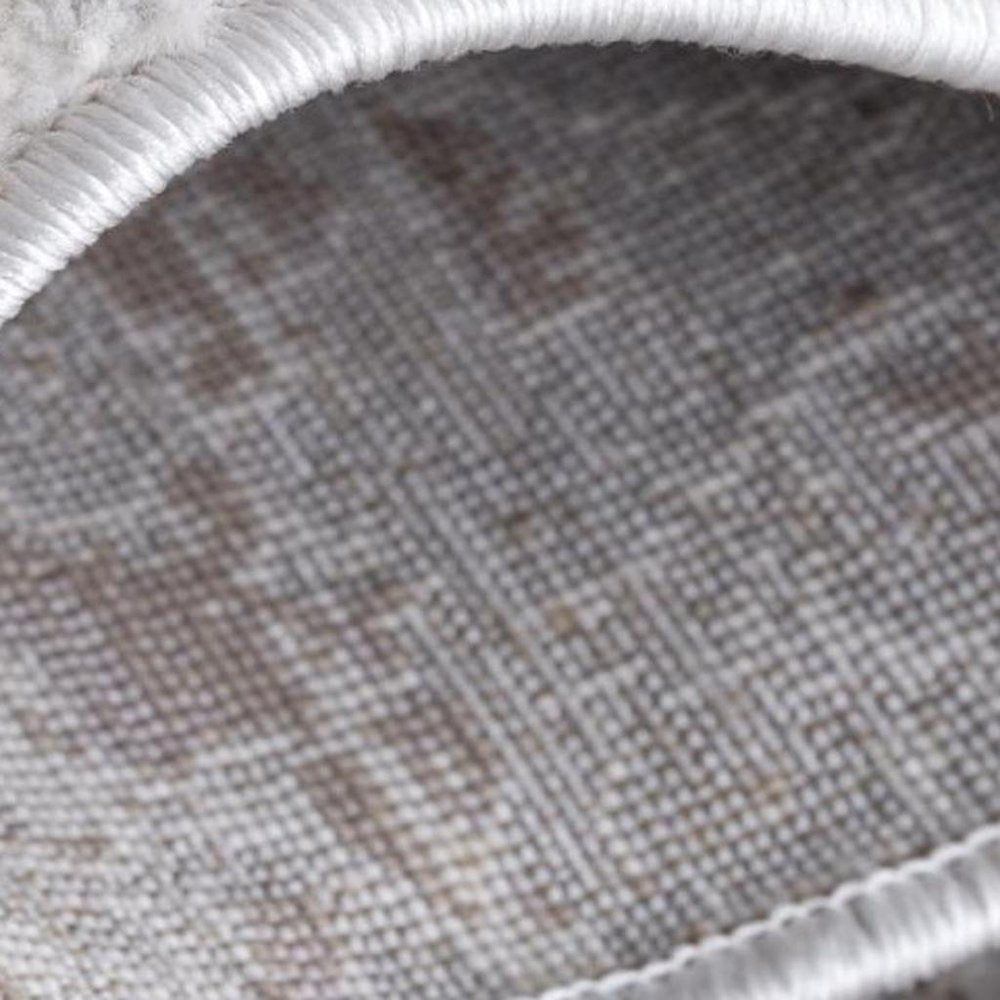 6' X 9' Violet Abstract Dhurrie Area Rug