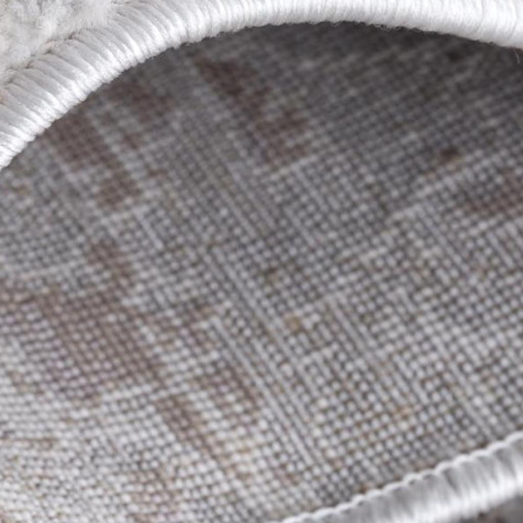 5' X 7' Violet Abstract Dhurrie Area Rug