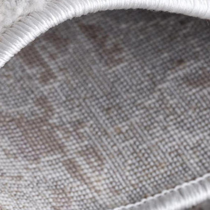 5' X 7' Violet Abstract Dhurrie Area Rug