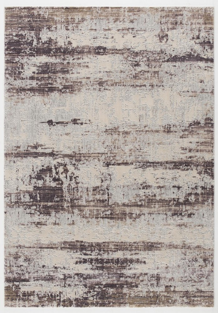 6' X 9' Violet Abstract Dhurrie Area Rug