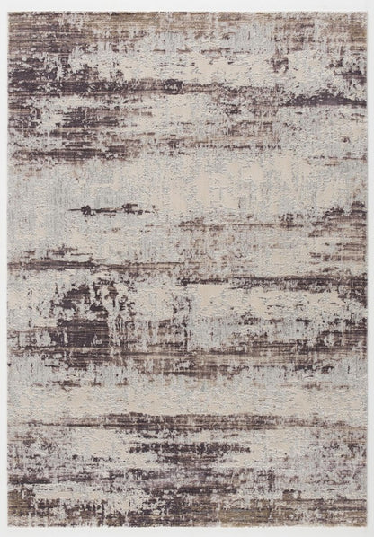 6' X 9' Violet Abstract Dhurrie Area Rug