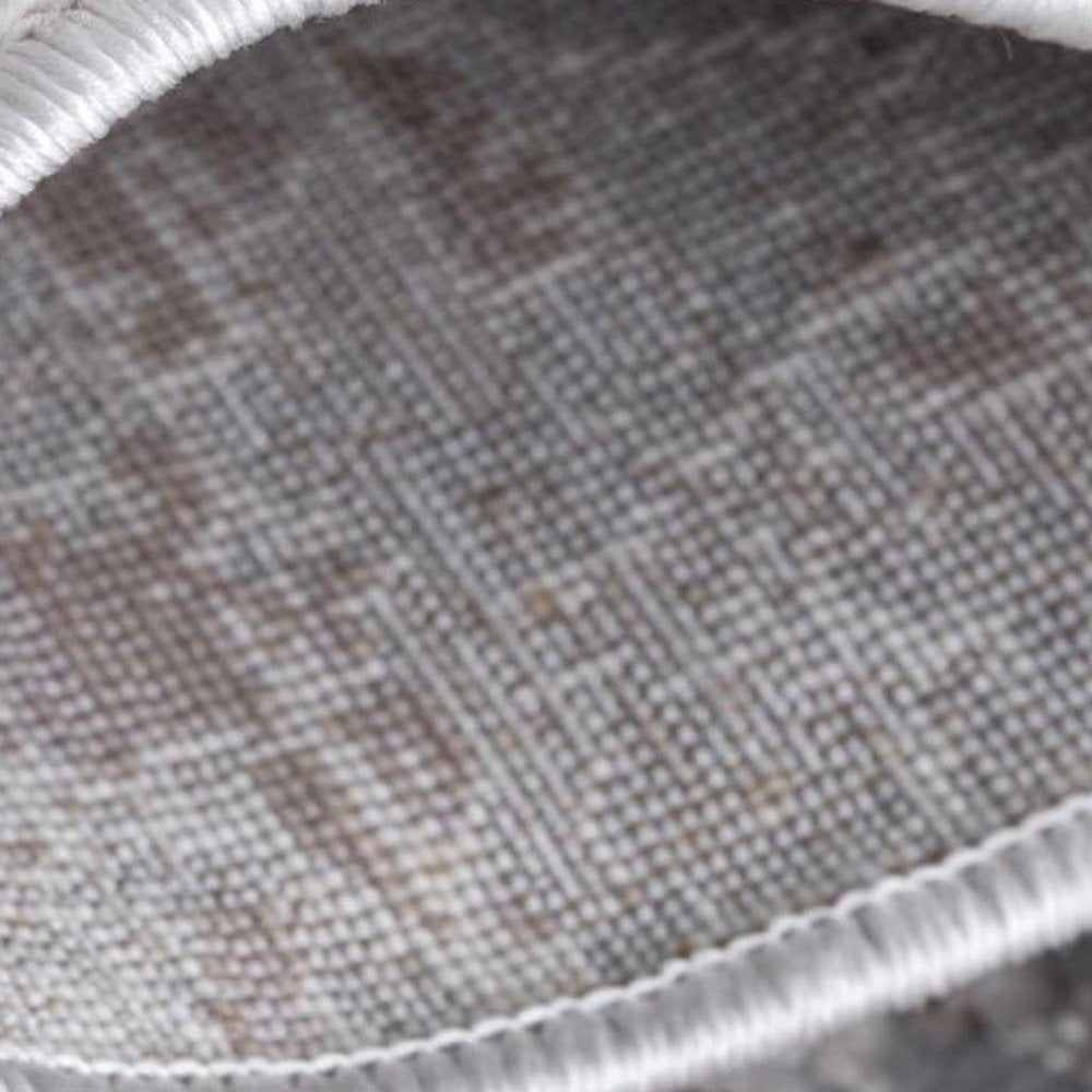 5' X 7' Violet Abstract Dhurrie Area Rug