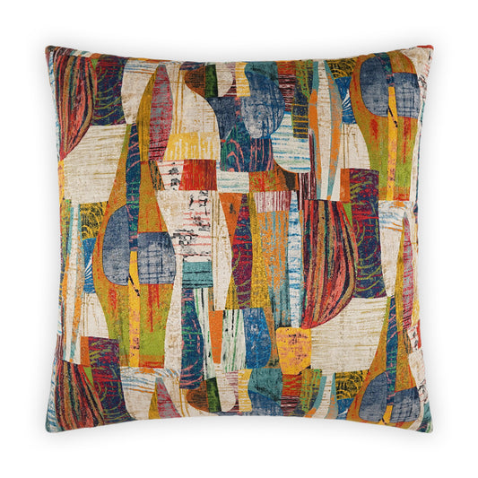 D.V. KAP HOME   24" x 24" Jems Pillow Abstract, Global    - 3912-2424