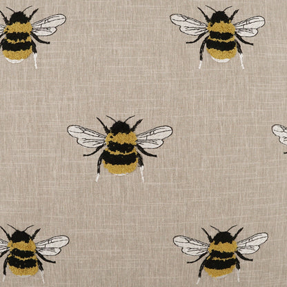 D.V. KAP HOME   24" x 24" Busy Bee Pillow - Linen Novelty, Embroidery    - 3914-L-2424