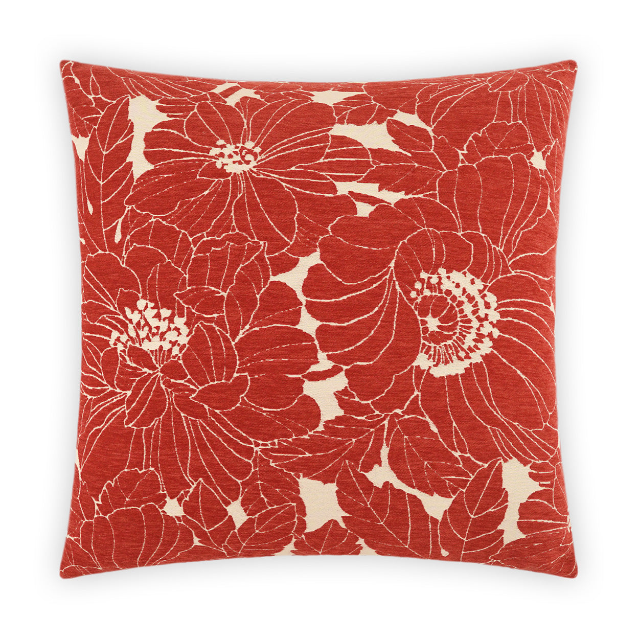 D.V. KAP HOME   24" x 24" Anathallo Pillow - Berry Floral    - 3916-B-2424