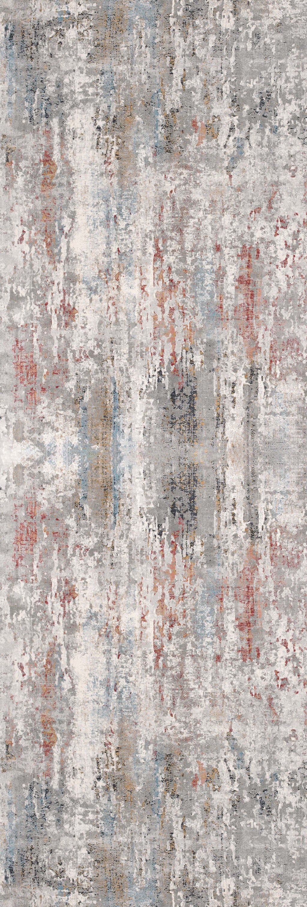 7’ X 10’ Gray Abstract Pattern Area Rug