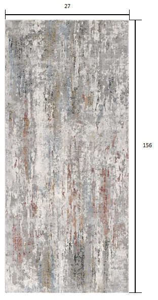 7’ X 10’ Gray Abstract Pattern Area Rug