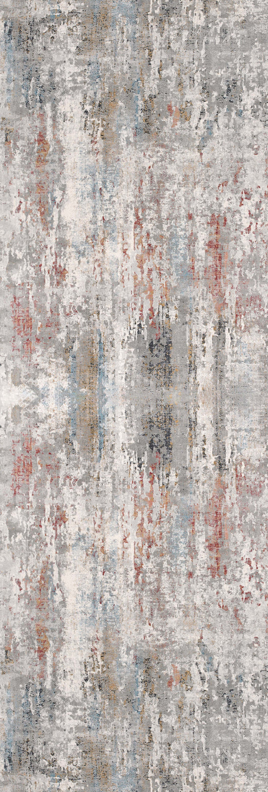 7' X 10' Gray Abstract Pattern Area Rug