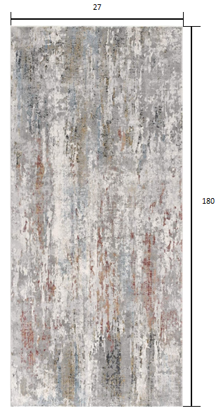 7’ X 10’ Gray Abstract Pattern Area Rug