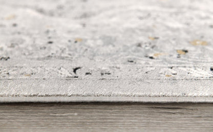 7' X 10' Gray Distressed Decorative Area Rug