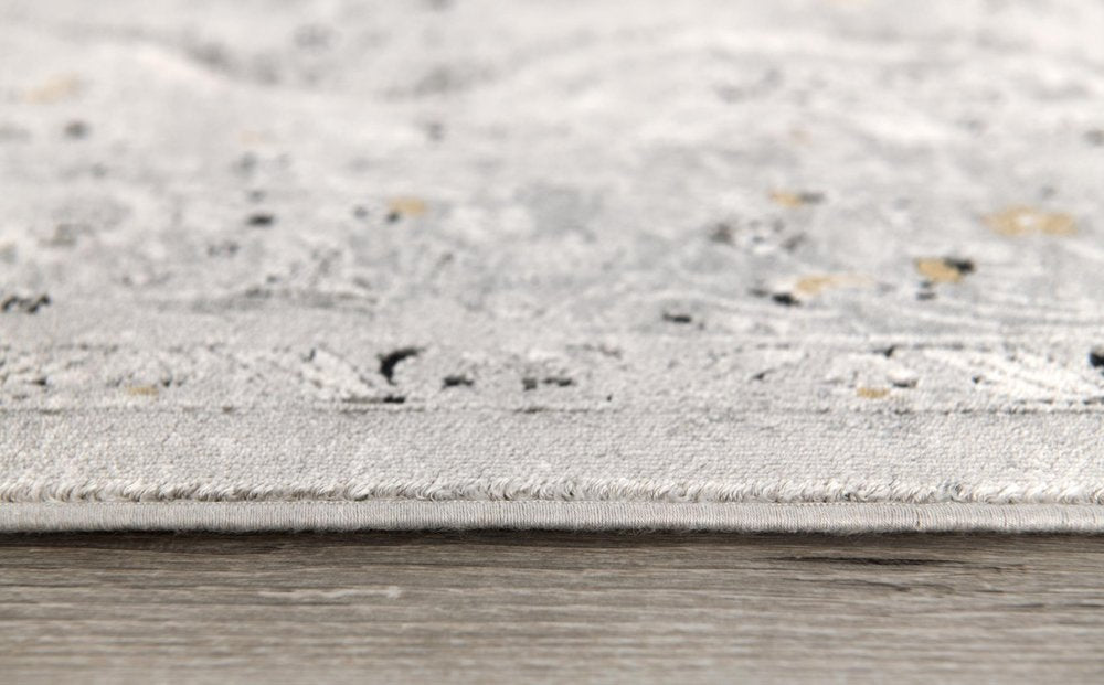 7' X 10' Gray Distressed Decorative Area Rug