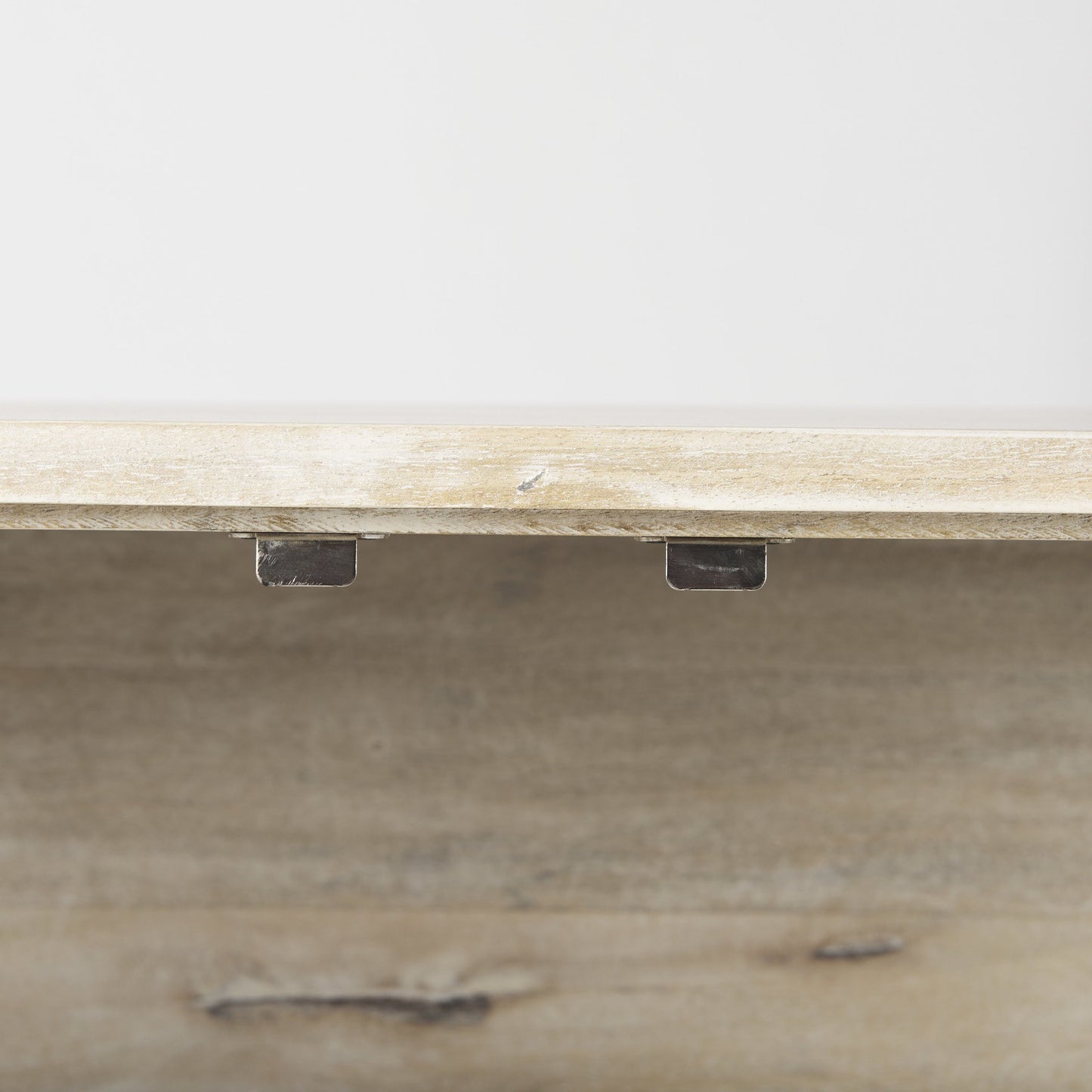 38" Gray Solid Wood Sideboard with Two Glass Doors