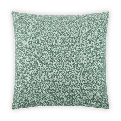 D.V. KAP HOME   24" x 24" Code Pillow - Malachite Geometric, Modern    - 3920-M-2424