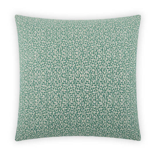 D.V. KAP HOME   24" x 24" Code Pillow - Malachite Geometric, Modern    - 3920-M-2424