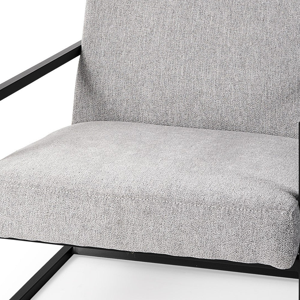 Geo Modern Gray And Black Accent Or Side Chair