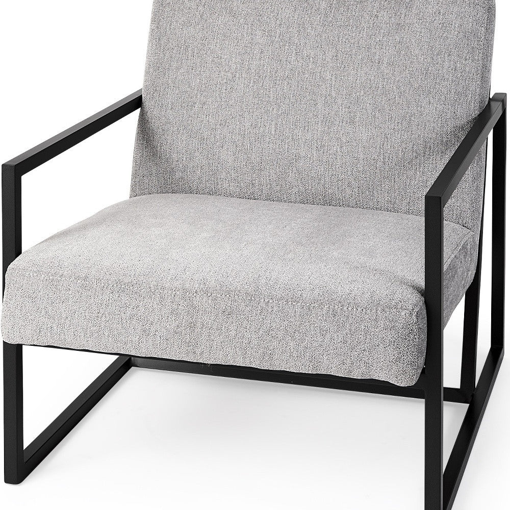 Geo Modern Gray And Black Accent Or Side Chair