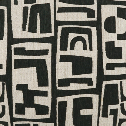 D.V. KAP HOME   24" x 24" Toro Pillow - Charcoal Abstract, Modern    - 3921-C-2424