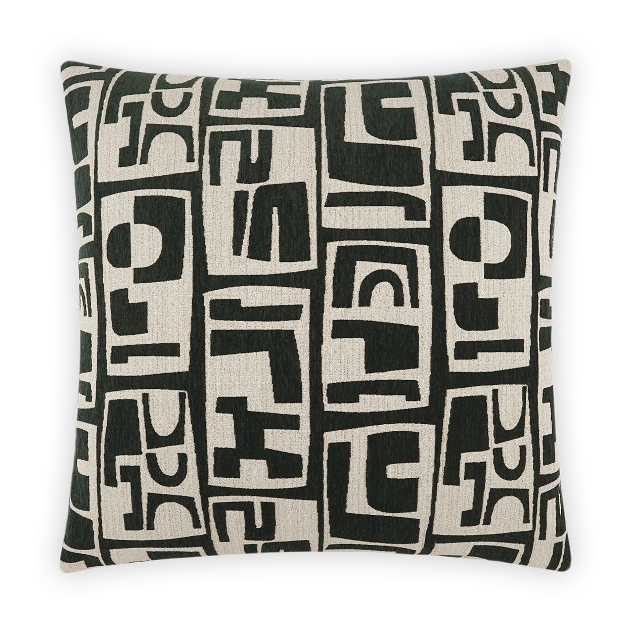 D.V. KAP HOME   24" x 24" Toro Pillow - Charcoal Abstract, Modern    - 3921-C-2424