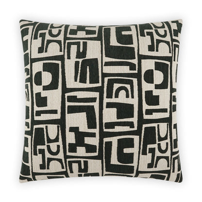 D.V. KAP HOME   24" x 24" Toro Pillow - Charcoal Abstract, Modern    - 3921-C-2424