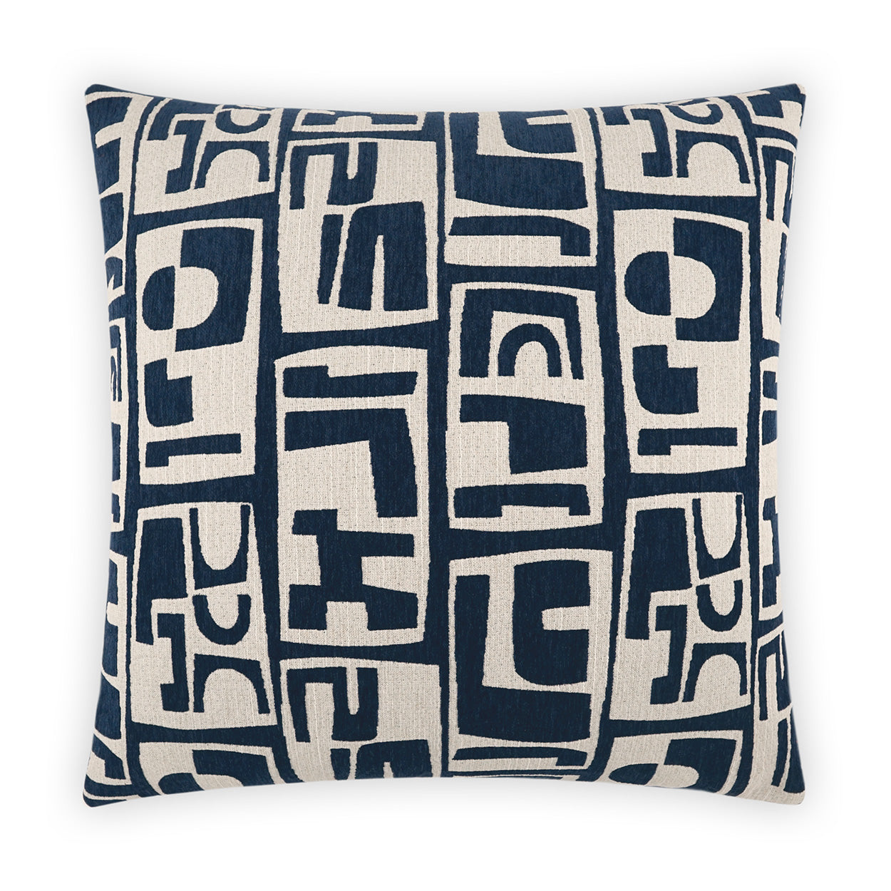 D.V. KAP HOME   24" x 24" Toro Pillow - Navy Abstract, Modern    - 3921-N-2424