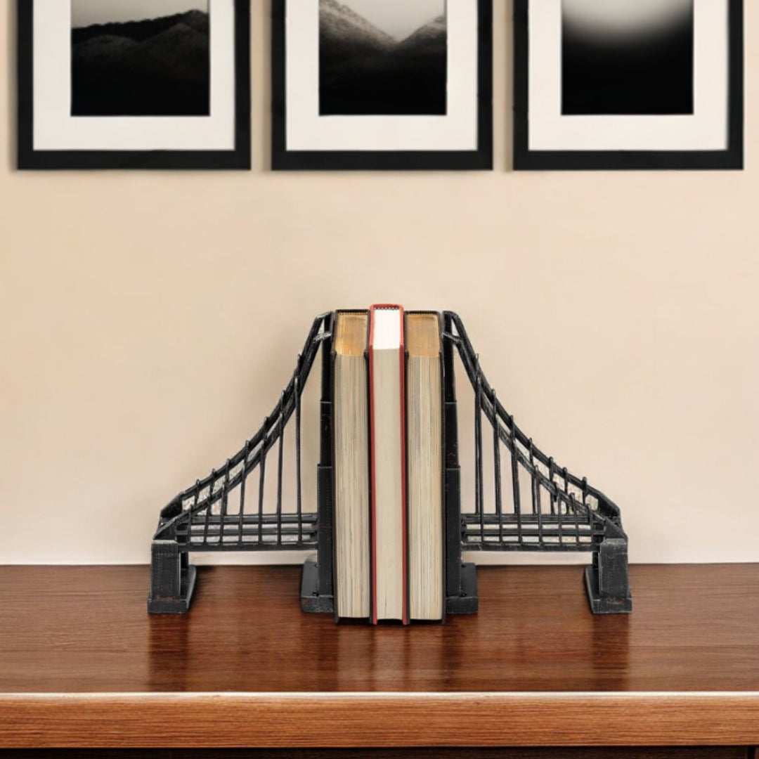 Vintage Look Suspension Bridge Bookends