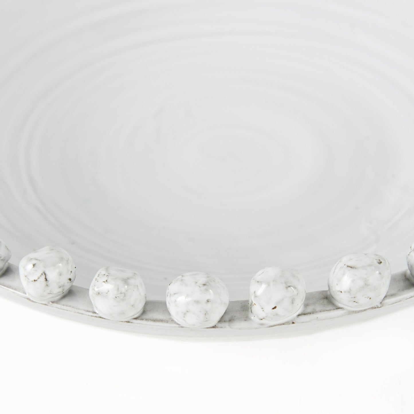 Off White Ceramic Centerpiece Bowl