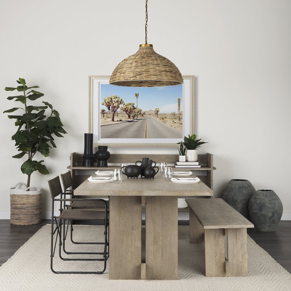 28" Gray Cylinder Ceramic Floor Vase