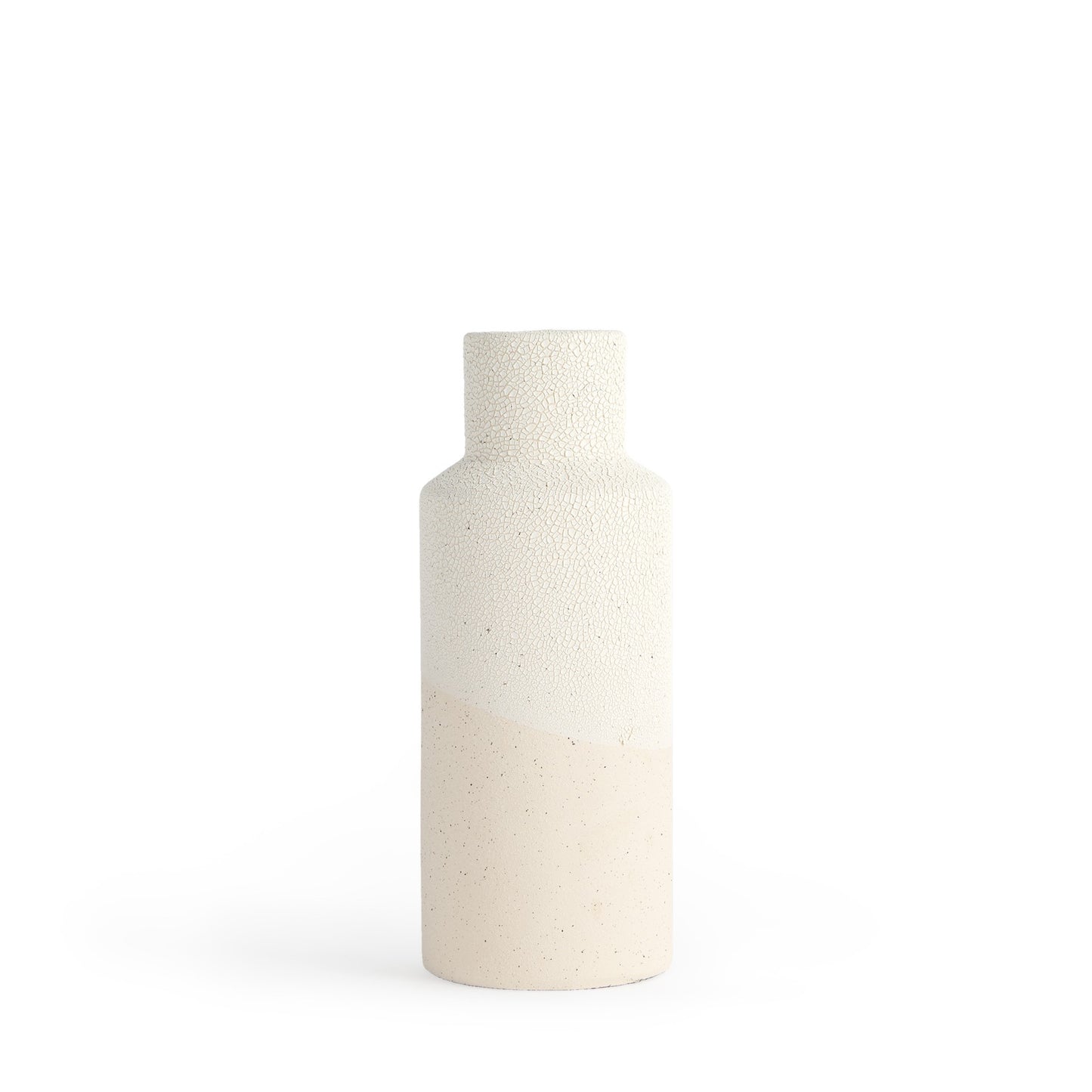 Two Toned Textured Ceramic Vase