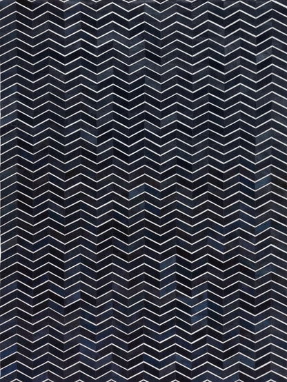 EXQUISITE RUGS   Natural Hide Indoor Hand Stitched    - 3921-5'X8'