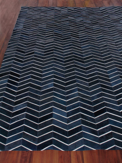 EXQUISITE RUGS   Natural Hide Indoor Hand Stitched    - 3921-5'X8'