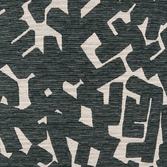 D.V. KAP HOME 3922-C-YARD Hero Fabric - Charcoal Abstract, Modern  Grey   - Hero