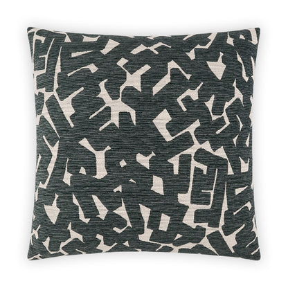 D.V. KAP HOME   24" x 24" Hero Pillow - Charcoal Abstract, Modern    - 3922-C-2424