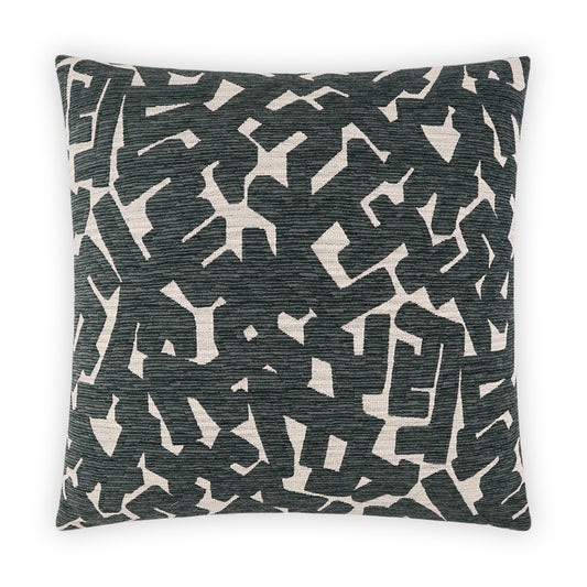 D.V. KAP HOME   24" x 24" Hero Pillow - Charcoal Abstract, Modern    - 3922-C-2424