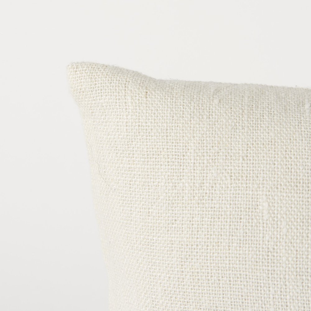 Beige And Central Blue Stripes Square Accent Pillow Cover