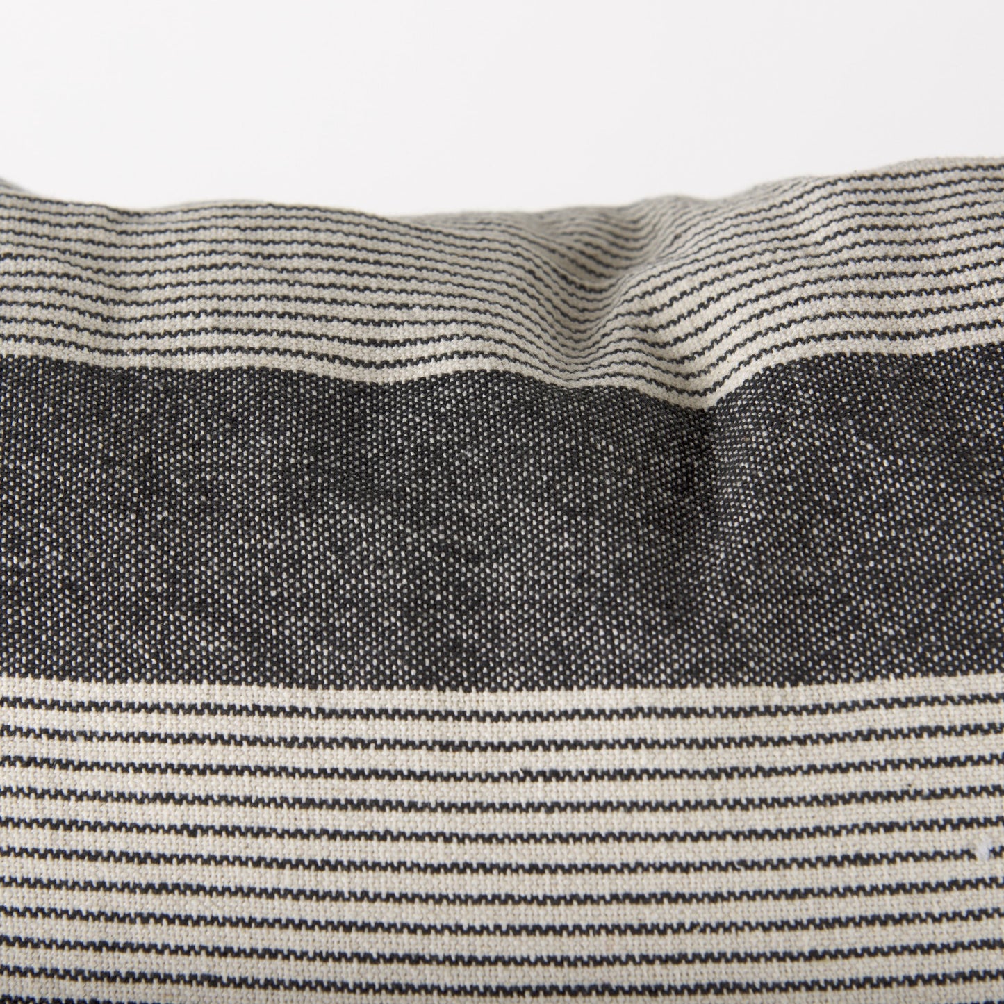 Beige And Gray Striped Throw Pillow Cover