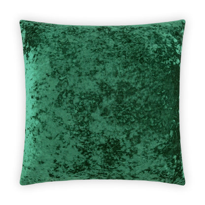 Hunter solid velvet 24 x 24 square pillow for sofa or bed decor.