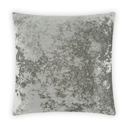 D.V. KAP HOME   24" x 24" Riverdale Pillow - Silver Solid, Traditional    - 3923-S-2424