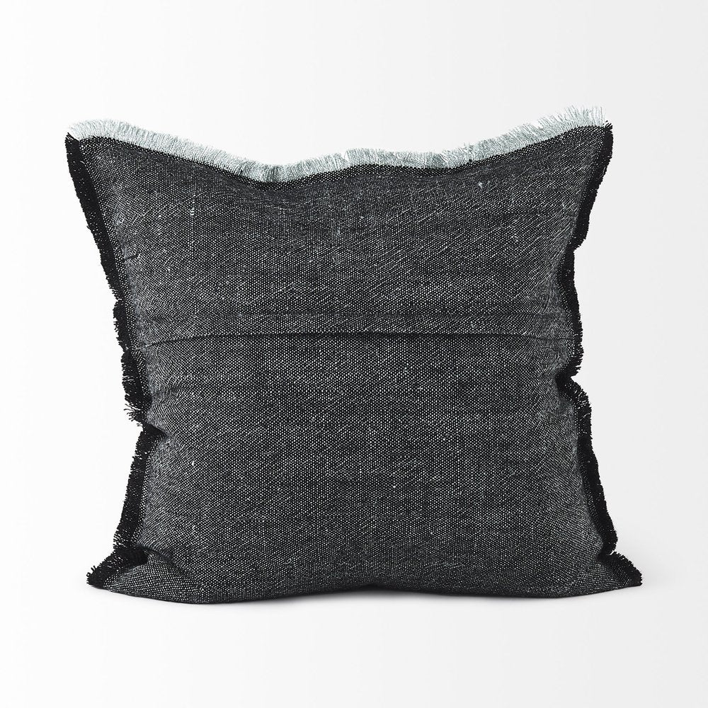 20" Gray Linen Throw Pillow Cover