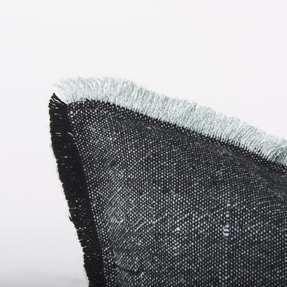 20" Gray Linen Throw Pillow Cover