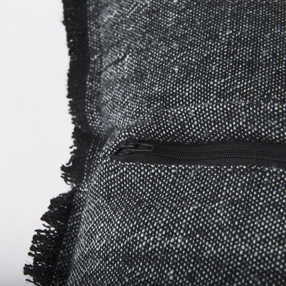 20" Gray Linen Throw Pillow Cover