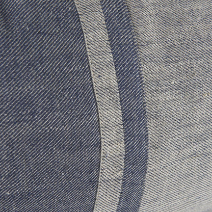 Gray And Blue Color Block Lumbar Pillow Cover