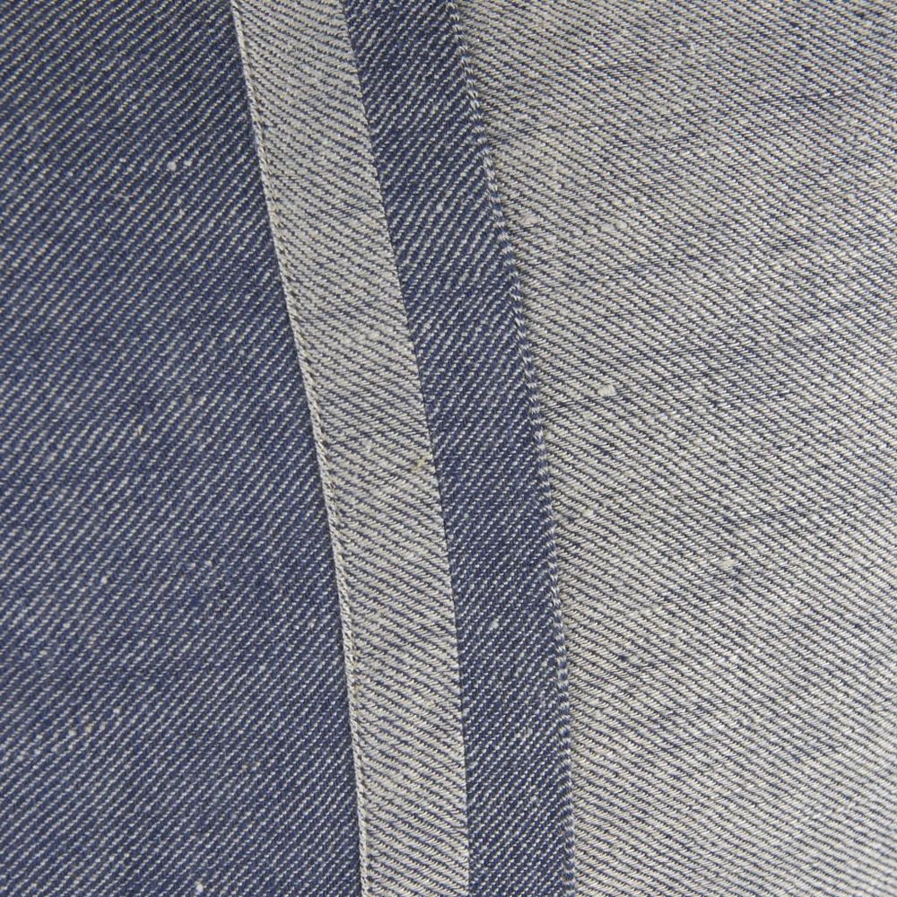 20" Blue And Gray Striped Linen Throw Pillow Cover