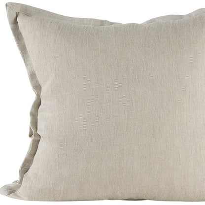 Cream Bordered Pillow Cover