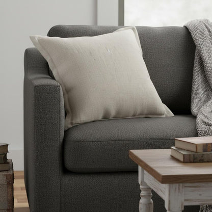 Cream Bordered Pillow Cover
