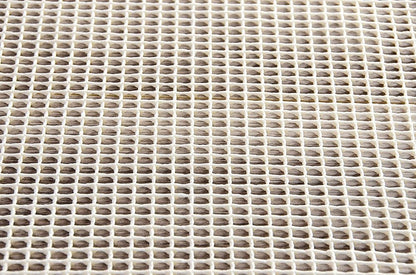 6' x 9' Ivory Striped Weave Non Slip Rug Pad