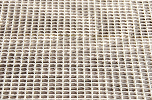 5' x 7' Ivory Striped Weave Non Slip Rug Pad